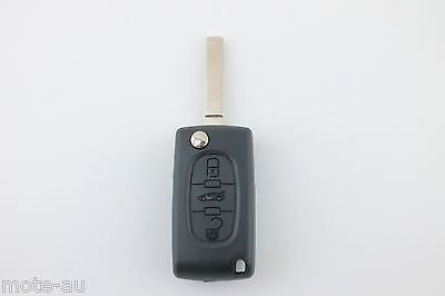 To Suit Citroen C2/C3/C4/C5/C6/C8 3 Button Remote Flip Key Blank Shell/Case/Enclosure | Remote Pro